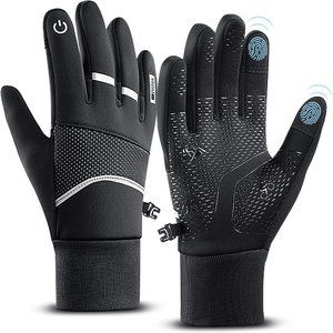 Gloves Touch Screen Anti-Slip Winterproof Windproof Warm Gloves for Men Women